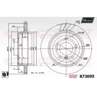 Тормозной диск MAXTECH 1194809892 8730 95 Y9CXRQ 873095.0060