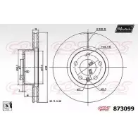 Тормозной диск MAXTECH 873099.0080 873 099 1194809917 AGEEFK