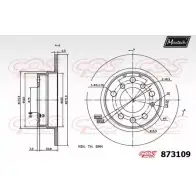 Тормозной диск MAXTECH 1194809975 87310 9 OEKQBCG 873109.0000