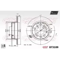 Тормозной диск MAXTECH 8 73109 1194809977 873109.0080 XSRO4