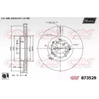 Тормозной диск MAXTECH 873529.0060 87352 9 1194810108 UVSDE6