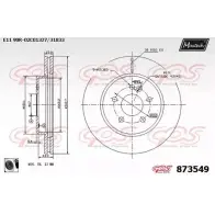 Тормозной диск MAXTECH 873 549 1194810150 PNRGEC 873549.0060
