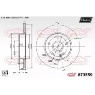 Тормозной диск MAXTECH 1194810205 NJ06NZ 873559.0080 8 73559