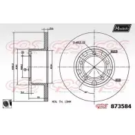 Тормозной диск MAXTECH EDMU6 873 584 873584.0060 1194810318