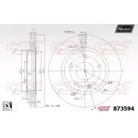 Тормозной диск MAXTECH 1194810379 3LXK3PH 873594.0080 87 3594