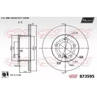 Тормозной диск MAXTECH 873595.0060 8735 95 1194810384 HFD45