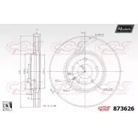 Тормозной диск MAXTECH 873626.0080 873 626 1194810565 HW77CK9