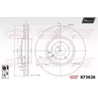 Тормозной диск MAXTECH 8736 26 873626.6060 1194810566 7DJ8LYP