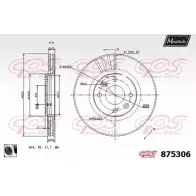 Тормозной диск MAXTECH DZ0VO 1194810819 875306.0060 8 75306