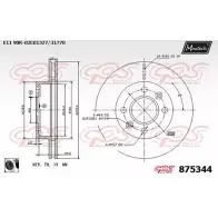 Тормозной диск MAXTECH 1194810993 GA3I4 8753 44 875344.0060