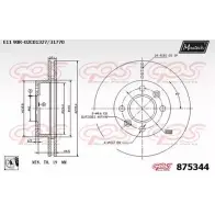 Тормозной диск MAXTECH 8753 44 875344.0080 1194810994 X2785P