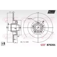 Тормозной диск MAXTECH 875351.0085 601SMU 1194811030 87535 1