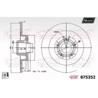 Тормозной диск MAXTECH 8753 52 XCJXMPK 1194811036 875352.0085