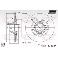 Тормозной диск MAXTECH 875354.0081 1194811048 875 354 TT83B7K