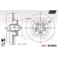 Тормозной диск MAXTECH 1194811103 875363.6065 AERC8J3 8 75363