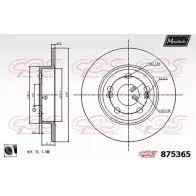 Тормозной диск MAXTECH 875365.0060 7JU2Q 1194811113 875 365