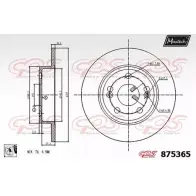 Тормозной диск MAXTECH 1194811114 875365.0080 4SL56KX 8 75365