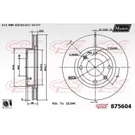 Тормозной диск MAXTECH 1194811227 875604.0060 8756 04 VBDHS