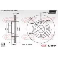 Тормозной диск MAXTECH 875604.0080 1194811228 49PTB7 8756 04