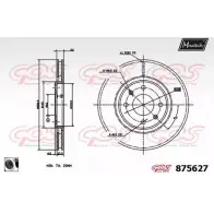 Тормозной диск MAXTECH 875627.0060 Z378KR5 1194811359 87 5627