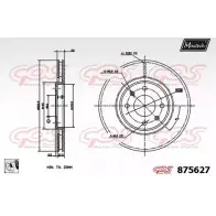 Тормозной диск MAXTECH 1194811360 8756 27 L3NKS 875627.0080