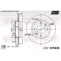 Тормозной диск MAXTECH 87 5630 JHGQS 875630.0080 1194811378