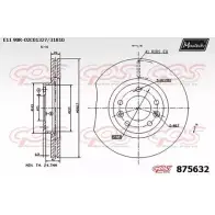 Тормозной диск MAXTECH 8756 32 1194811388 3J0K79 875632.0000