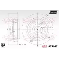 Тормозной диск MAXTECH 1194811467 875647.0060 3GFL29 8 75647
