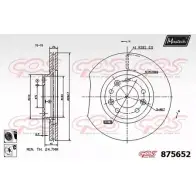 Тормозной диск MAXTECH 875652.6060 Peugeot 407 1 (6C, D, E) 2004 – 2010 8E9UK 8 75652