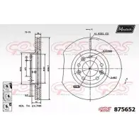 Тормозной диск MAXTECH 875652.6980 87 5652 Peugeot 407 1 (6C, D, E) 2004 – 2010 T166Q