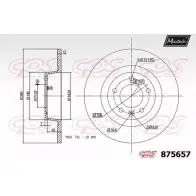 Тормозной диск MAXTECH KJH7F 875657.0000 1194811526 875 657
