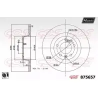 Тормозной диск MAXTECH 8756 57 1194811527 875657.0060 MXTEFS