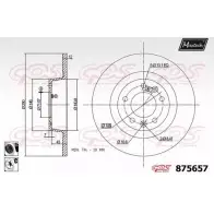 Тормозной диск MAXTECH 87 5657 875657.6060 A28XFA 1194811529