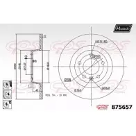 Тормозной диск MAXTECH 875 657 WHOQDU 1194811531 875657.6980