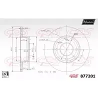 Тормозной диск MAXTECH YI0DZX 877201.0080 1194811606 87 7201