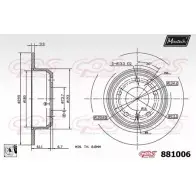 Тормозной диск MAXTECH 881006.0080 8 81006 1194811999 4USU0YY