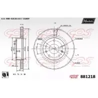 Тормозной диск MAXTECH 1194812106 QRRZI8O 8812 18 881218.0060