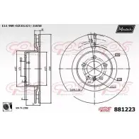 Тормозной диск MAXTECH 8812 23 1194812136 FYSUTT 881223.0060