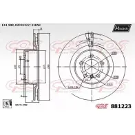 Тормозной диск MAXTECH 88122 3 881223.0080 MME6B93 1194812137