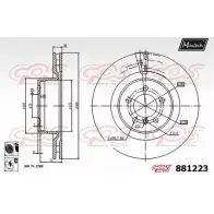 Тормозной диск MAXTECH 881223.6060 8812 23 S857W3 1194812138