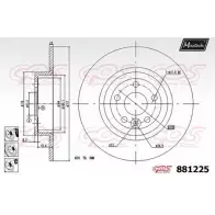 Тормозной диск MAXTECH 1194812151 881225.6880 O5V0Y 8 81225