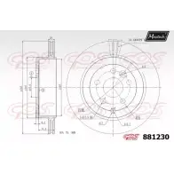 Тормозной диск MAXTECH AOHTI6I 881230.0000 8 81230 1194812177