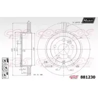 Тормозной диск MAXTECH 1194812182 N822M4 881230.6980 8812 30