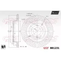 Тормозной диск MAXTECH 8812 31 6M1MW 881231.0060 1194812184