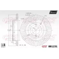 Тормозной диск MAXTECH 881231.0080 1194812185 881 231 WYYCA2I