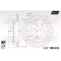 Тормозной диск MAXTECH 1194812186 R1K5AT0 881231.6060 88123 1