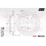 Тормозной диск MAXTECH 881231.6980 QFBYGO 1194812188 881 231