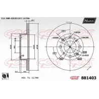 Тормозной диск MAXTECH XMX5HK 881403.0060 8 81403 1194812202