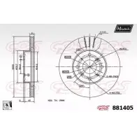 Тормозной диск MAXTECH 8LAXZW 881405.0080 1194812215 8 81405
