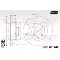 Тормозной диск MAXTECH 88140 7 1194812228 9CBLA 881407.6060